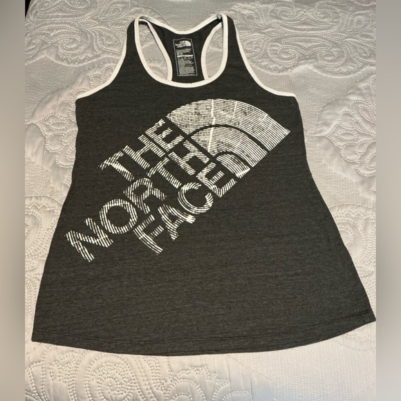 The North Face Black Graphic Fitted Tank Top - Picture 1 of 6
